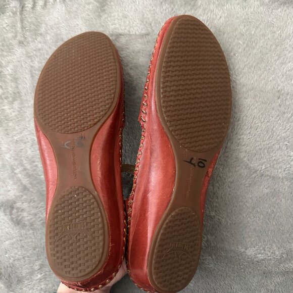 Pikolinos Puerto Vallarta Closed Toe Sandals Shoes Red Leather 41 US 10.5 11 - Picture 8 of 8